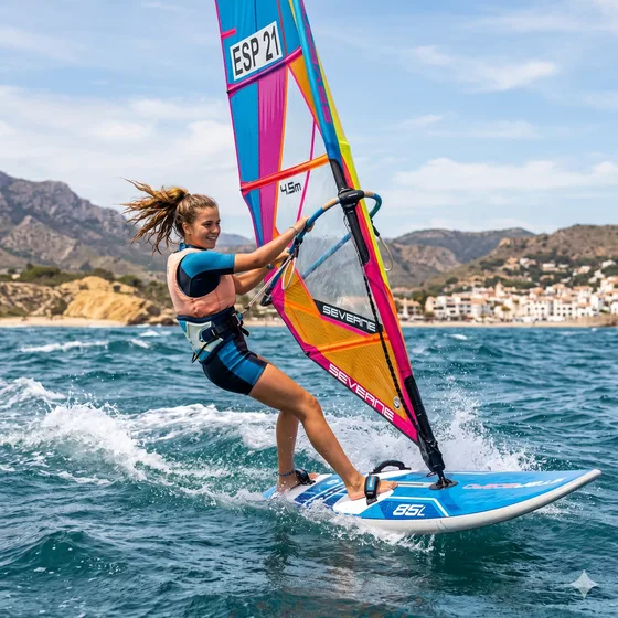 Wingsurf con ala en la Costa del Sol
